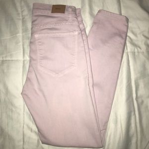 BDG Mid Rise light purple jeans